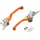 ZETA Dzwignie komplet FP KTM FORMULA SX 65/85/FREERIDE HUSQVARNA GAS GAS pomarańczowe