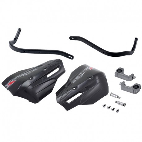 ZETA ARMOR HANDGUARD XC Pro Kit For 28.6mm Bar U-Clamp Black/Black