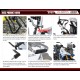 ZETA Aluminiowe osłony dłoni / handbary czarne SUZUKI V-STROME 800 DE komplet