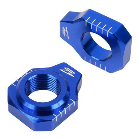 ZETA Axle Block Napinacze koła tył Husqvarna 85-450 ośka 20mm niebieski