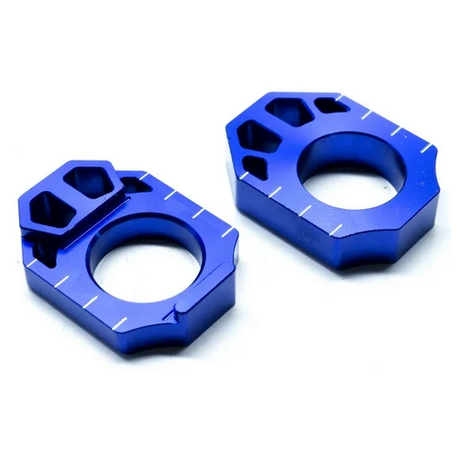 ZETA Axle Block Napinacze koła tylnego Kwasaki KX/KXF'03-, Suzuki RMZ'04- kolor niebieski