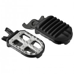ZETA Podnóżki Adventure aluminium/stal Honda CRF250L/RALLY'12-,CRF1000L/1100L'18- czarne