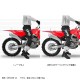 ZETA Łącznik wahacza obniżający (aluminiowy) o 30mm HONDA CRF250L CRF300L od 2021 czerwony
