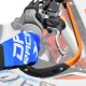 ZETA Zestaw PRO Aluminiowe osłony dłoni / handbary pomarańczowe + mocowanie handbarów BC-MOUNT czarne HUSQVARNA KTM GAS GAS
