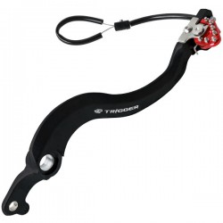 ZETA Dźwignia hamulca nożnego wzmocniona z regulacją TRIGGER HONDA CRF250/450 R CRF250/450 RX czerwona
