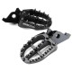 ZETA Podnóżki aluminium KAWASAKI KX250F/450 SUZUKI RMZ czarny