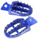 ZETA Podnóżki aluminiowe wzmacniane YAMAHA TENERE YZF250/450, YZX YZFX YZ125/250 niebieskie