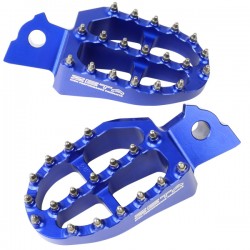 ZETA Podnóżki aluminiowe wzmacniane YAMAHA TENERE YZF250/450, YZX YZFX YZ125/250 niebieskie